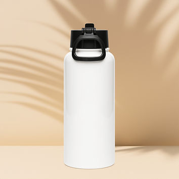 The Craft Store is my Happy Place Stainless steel water bottle with a straw lid