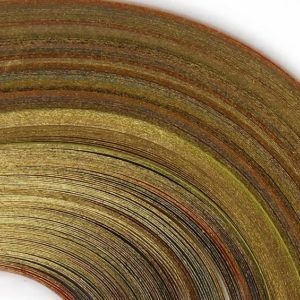 Craft Harbor Touch of Gold/Multi Color Quilling Strips 1/4" 50 Pieces
