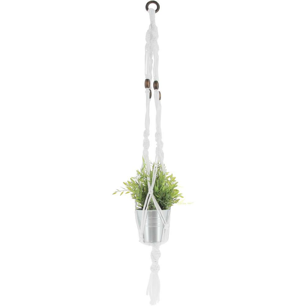 Hoooked Hanging Basket Zpagetti Macrame Kit- White
