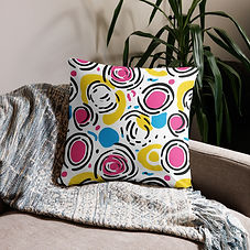 Color Pop Vibes - Basic Pillow