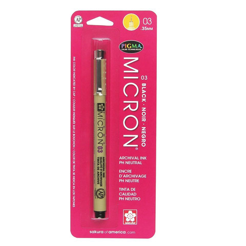 Micron Pigma Pen .03 (.35mm) Black