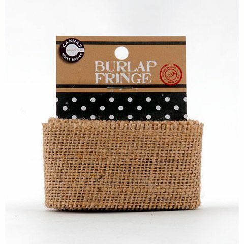 Burlap Carded Fringe 1 yard