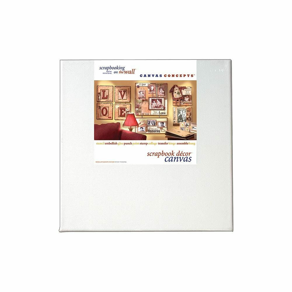 White 2 pack Fancy Canvas 8 x 8