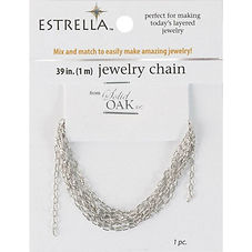 Solid Oak- Estrella Small Chain- Silver