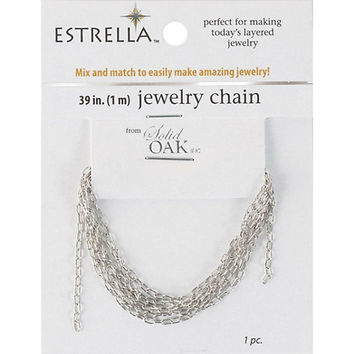 Solid Oak- Estrella Small Chain- Silver