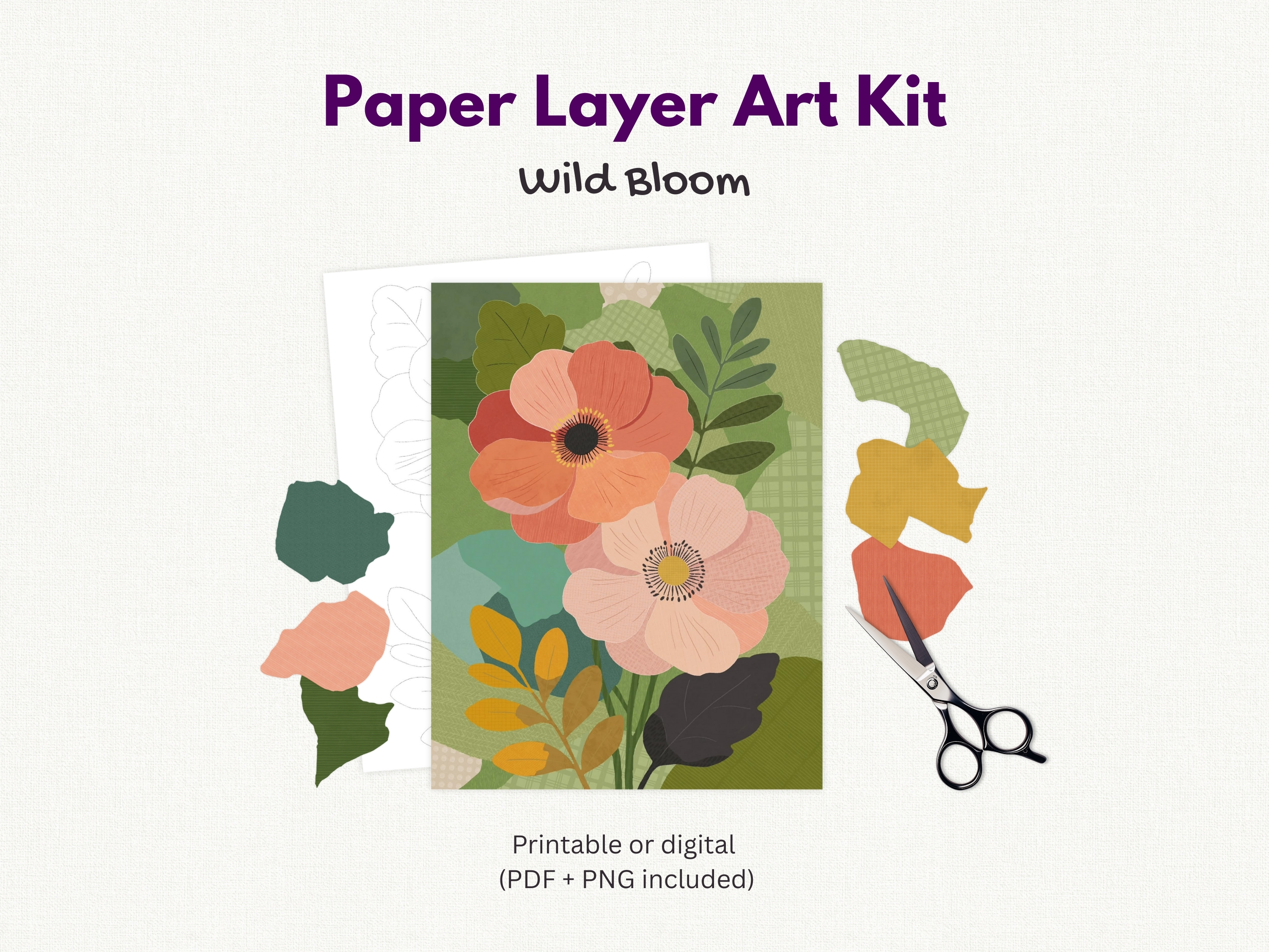 Paper Layer Art Kit - Wild Bloom