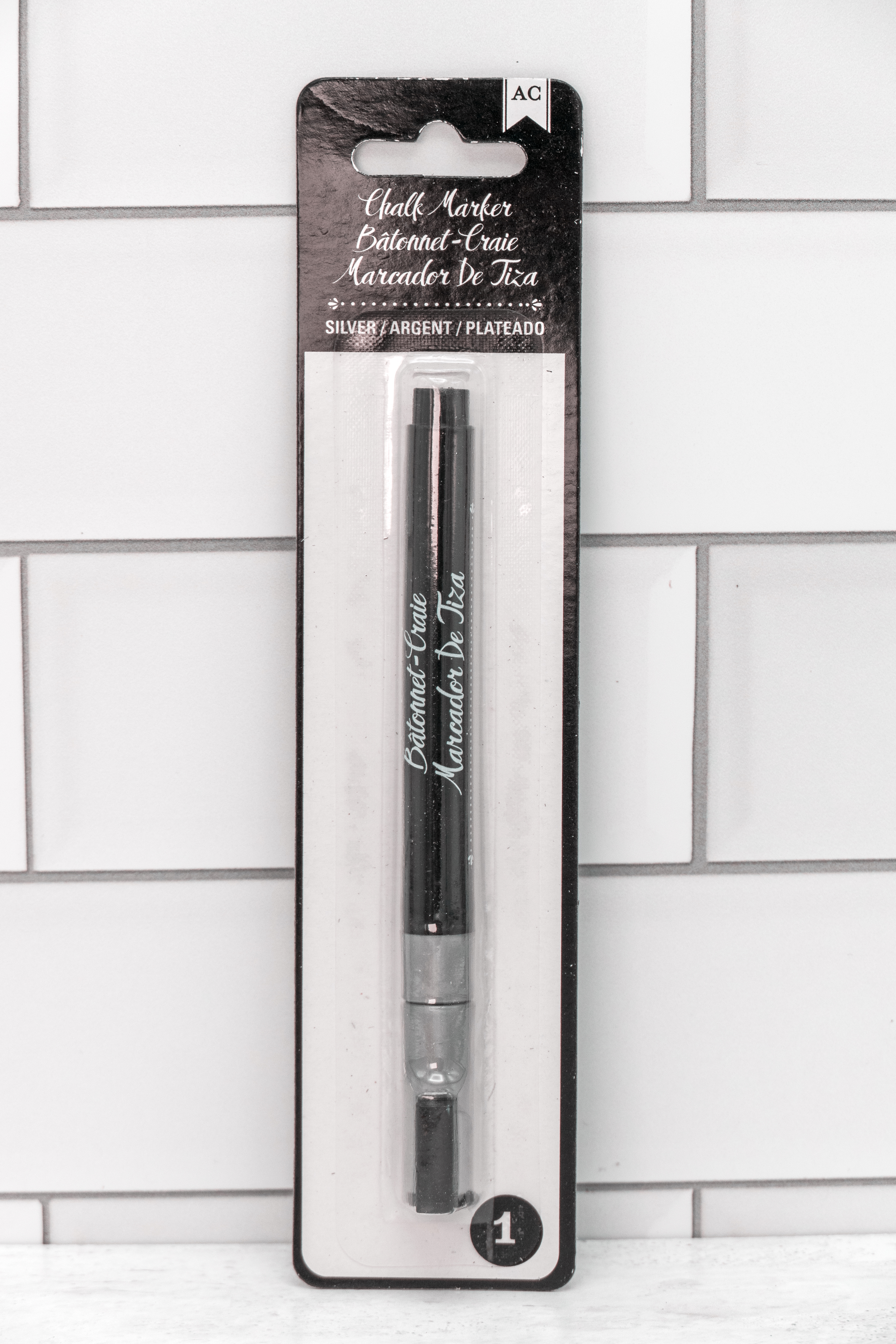 AC Chalk Marker- Silver