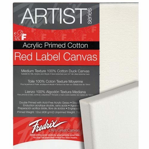 Fredrix Red Label Duck Canvas - 3/4" 9x12