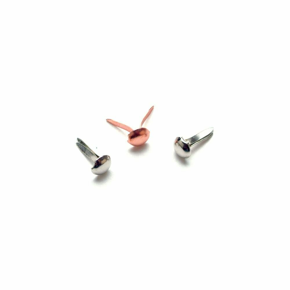 Round Metal Mini Paper Fasteners (100 pc)