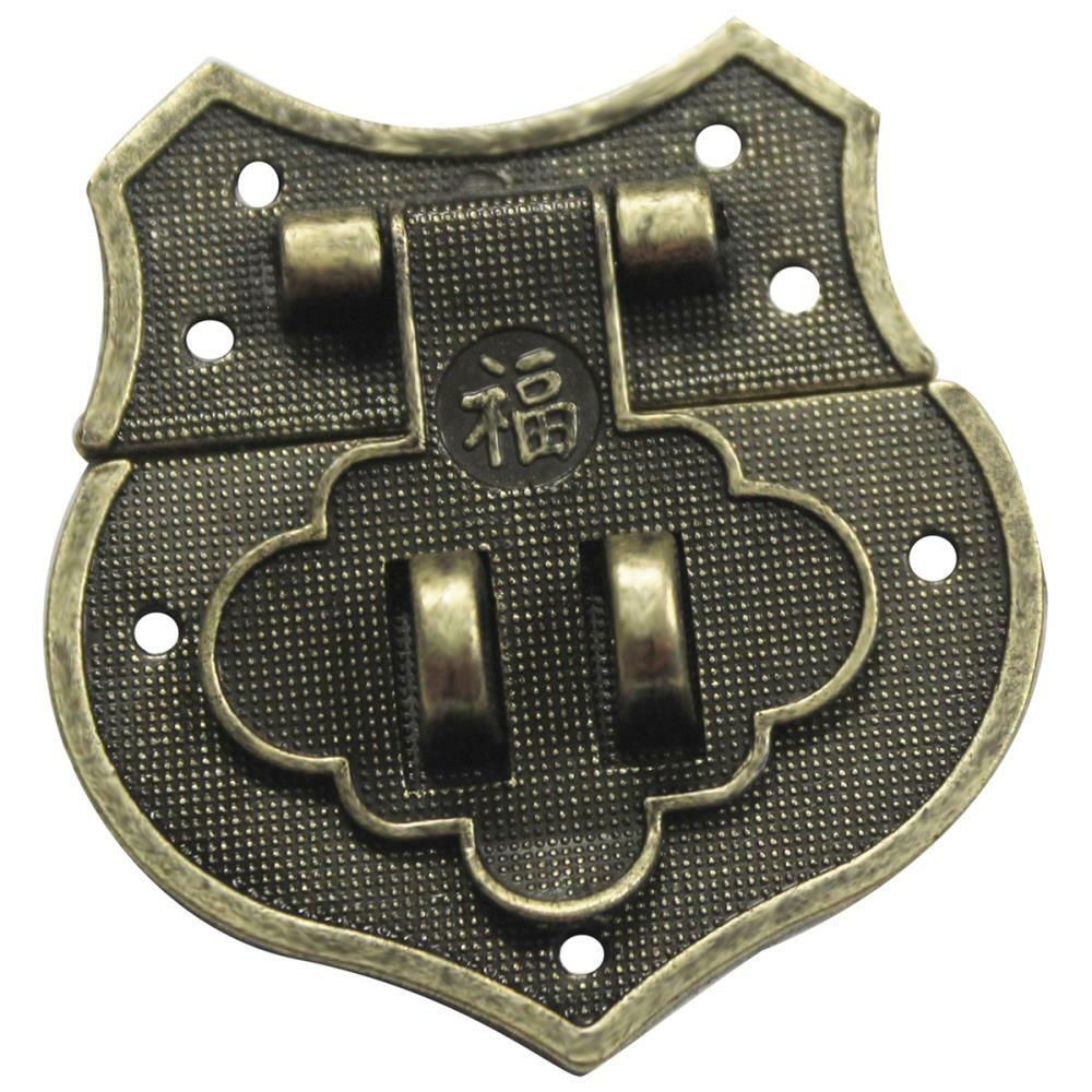 Vintage Shield Catch Brass Embellishments (8 each)