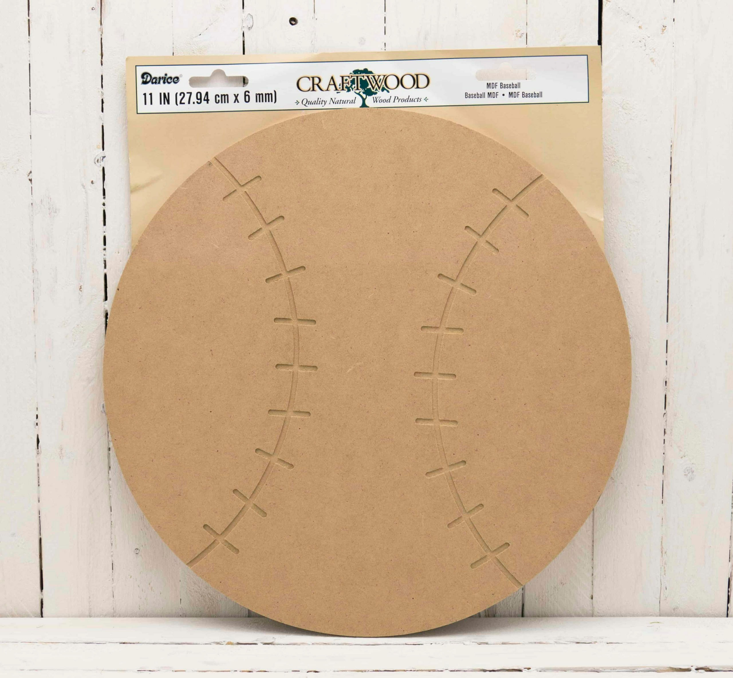Wood Baseball 11 in Diam. x 6 mm Unfinished