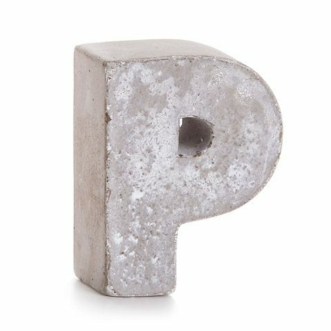 Darice® Mini Cement Letters Decor - Letter P
