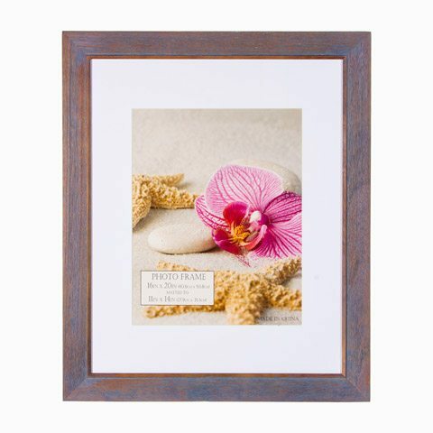 16 x 20 to 11 x 14 Frame with Mat Lodge Blue