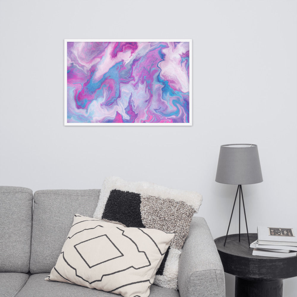 Cotton Candy - Framed poster by Jennifer Parr