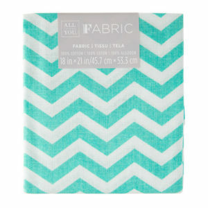Fabric Fat Quarter - Blue Chevron 18" x 21"