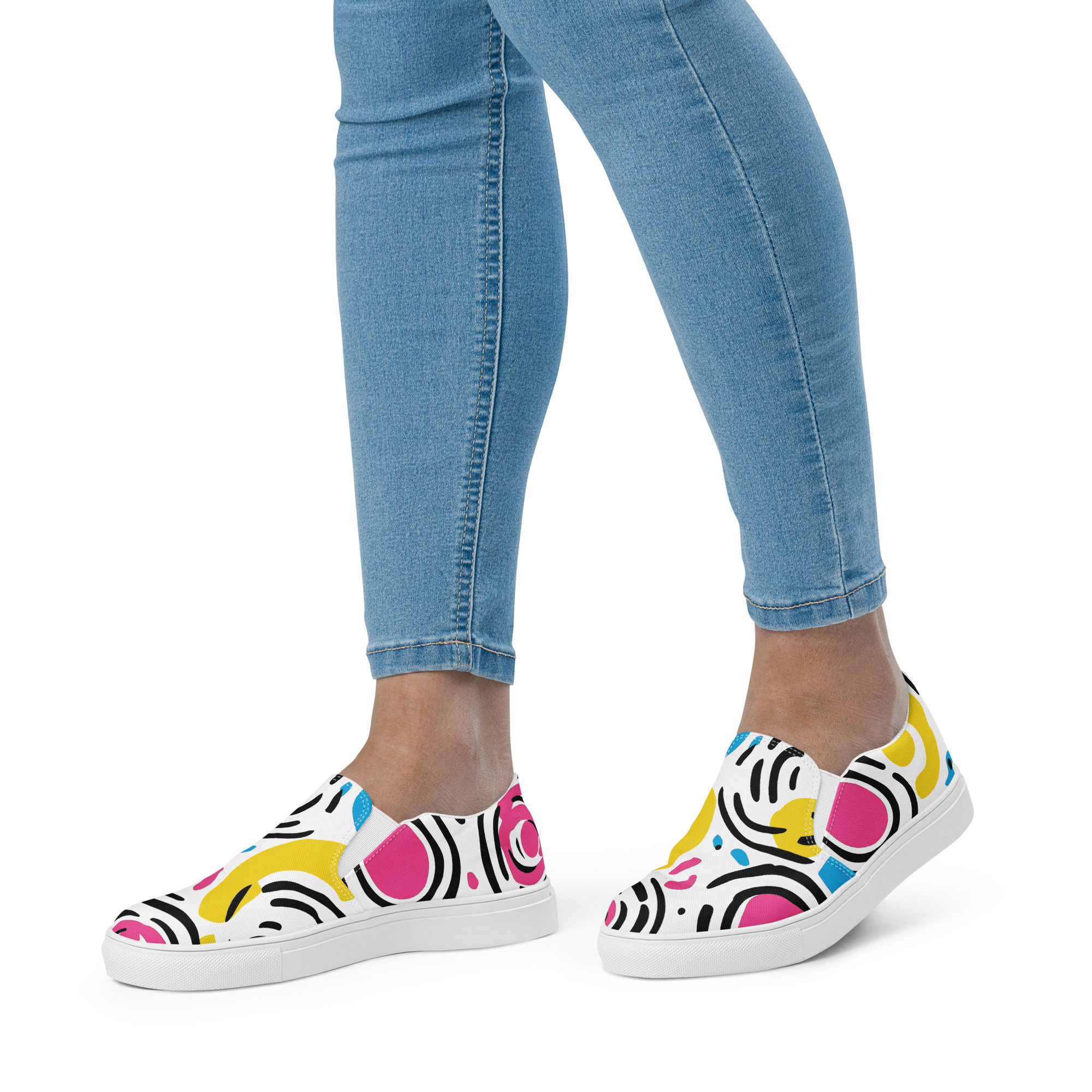 Color Pop Vibe - Women’s slip-on canvas shoes