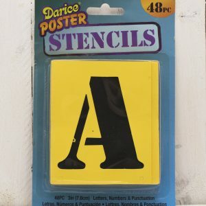 3 inch Alpha/Num Stencils x 48
