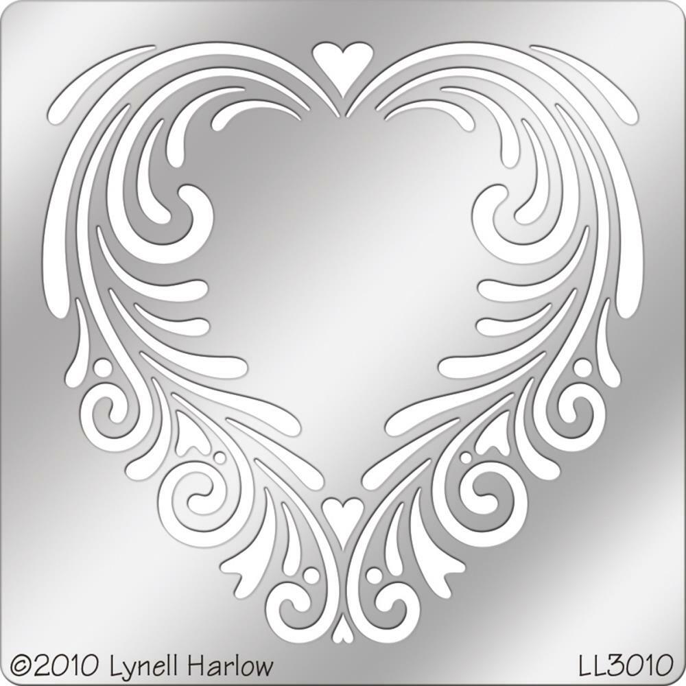 Tole Heart Metal Stencil
