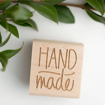 "Handmade" Rubber Stamp