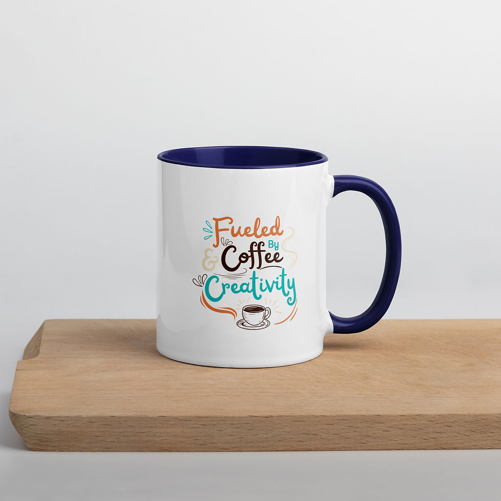 Thumbnail: Fueled by Coffee & Creativity - Mug with Color Inside