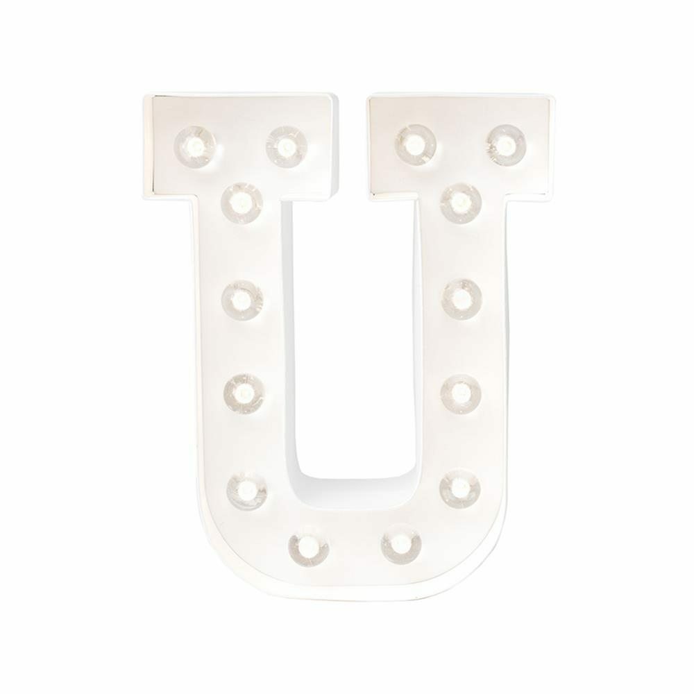 Heidi Swapp™ DIY Marquee Letter Kit - U - White - 8 inches