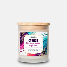 Caution: May Cause Sudden Inspiration 11oz Soy Candles