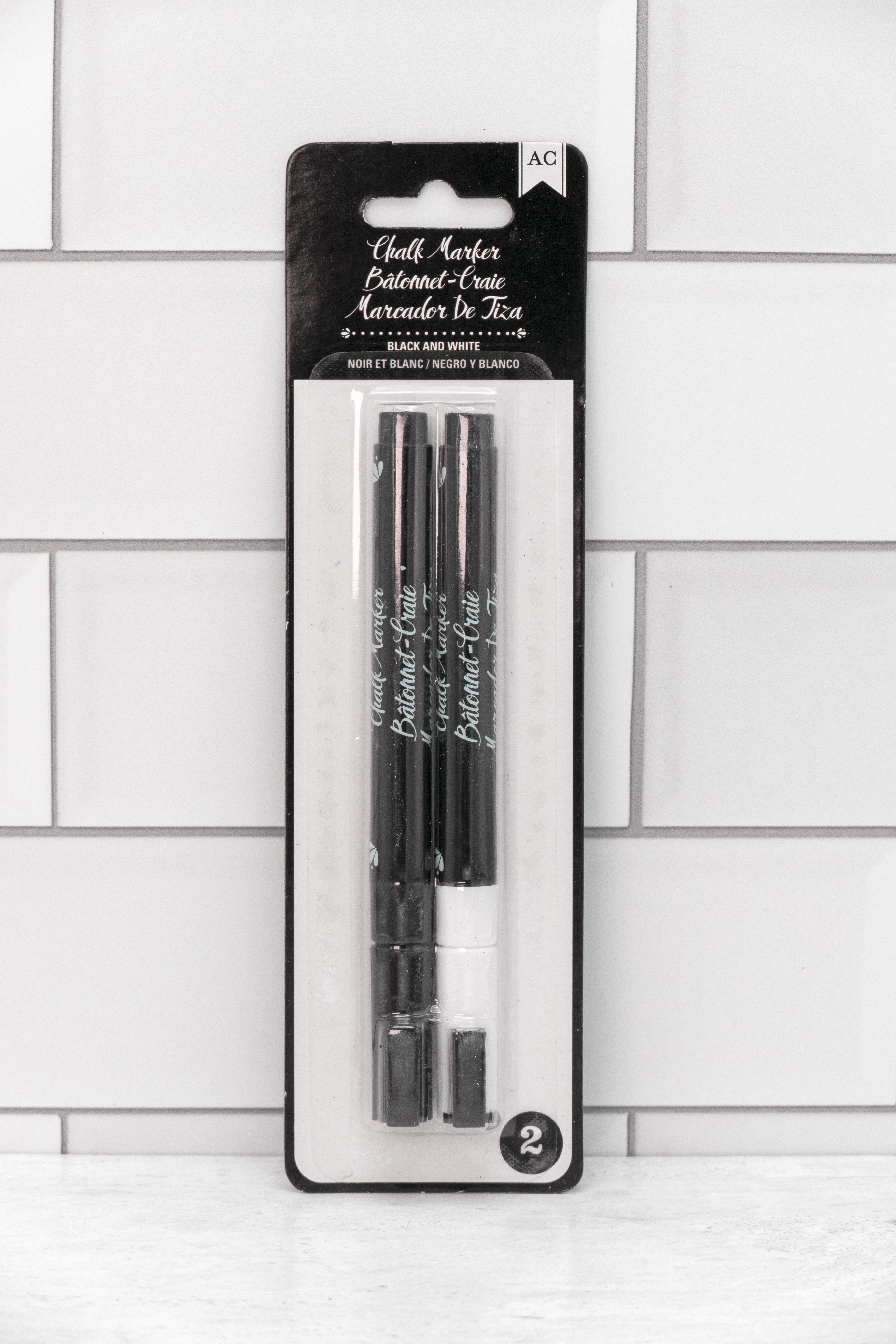 AC Chalk Marker - Black & White