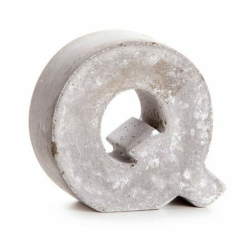 Darice® Mini Cement Letters Decor - Letter Q