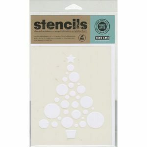 Christmas Circle Tree Hero Arts Stencil