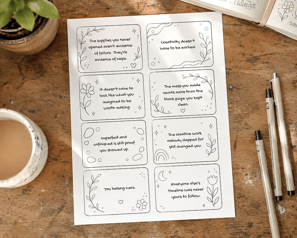 Preview of printable affirmation cards