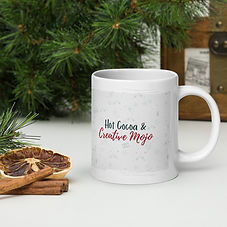 Hot Cocoa & Creative Mojo - White glossy mug