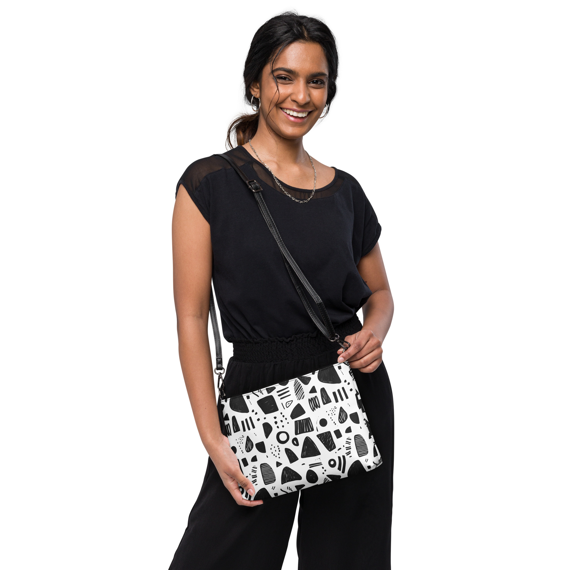 Doodle Noir - Crossbody bag
