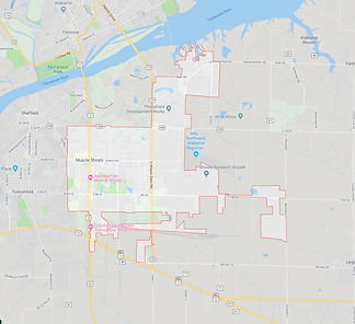 Muscle Shoals AL land map for custom builds