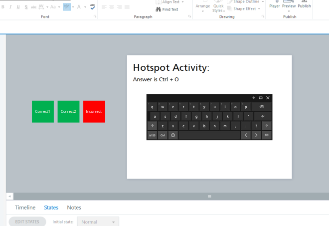 eLearning Storyline Flash Hotspot