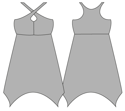 Coastal Crossover Buttons and Bibs Pdf Pattern