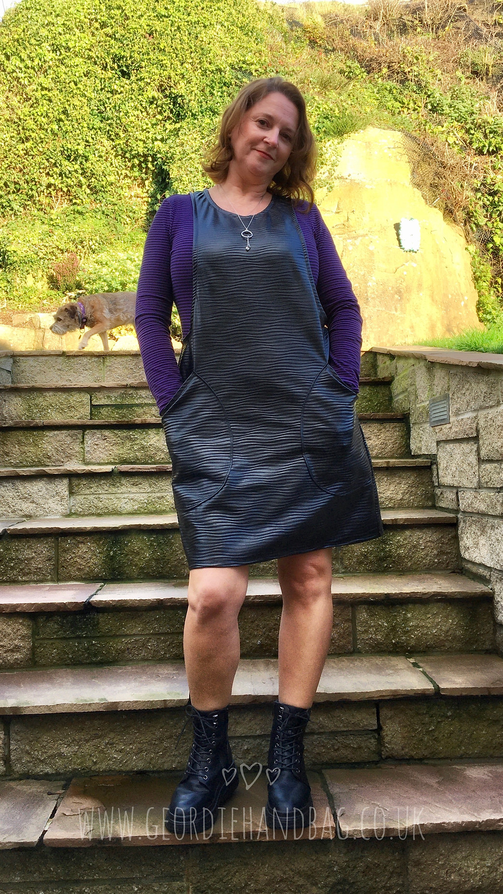 Faux Leather York Pinafore Pdf Pattern by Helens Closet