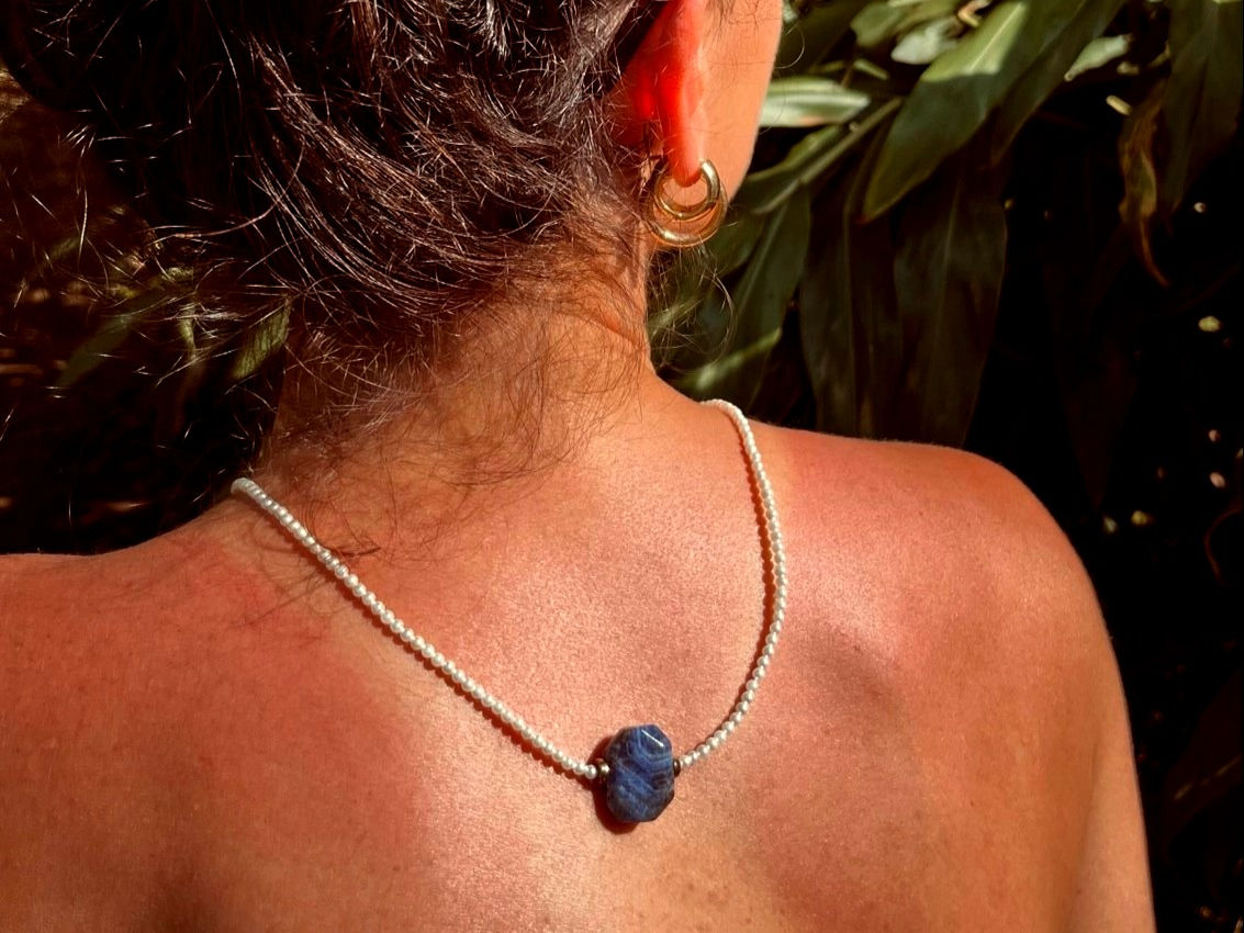 Escapulario Lapis Lazuli