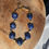 Miniatura: Colar Areia Azul - Areia Necklace: Navy Color.