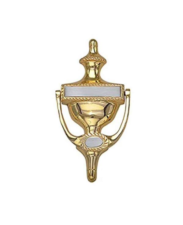 Smart Shophar 6 inch Brass Gold Silver Georgion Door Knocker, SHA10DK-GEOR-GS06