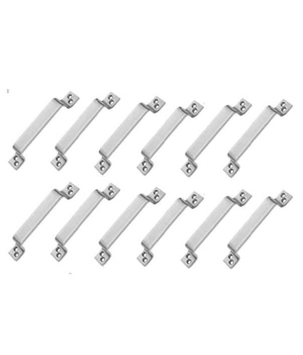 Smart Shophar 6 inch Stainless Steel Silver Ruffles Cabinet Handle, SHA40CH-RUFL