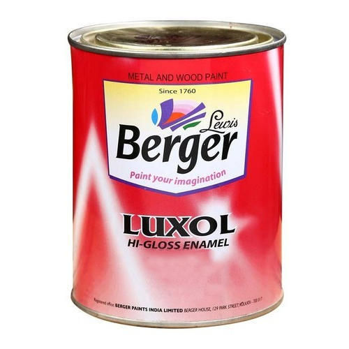 High Gloss Water Based Paint Berger Luxol Metal And Wood Paints, Pack Type: Tin