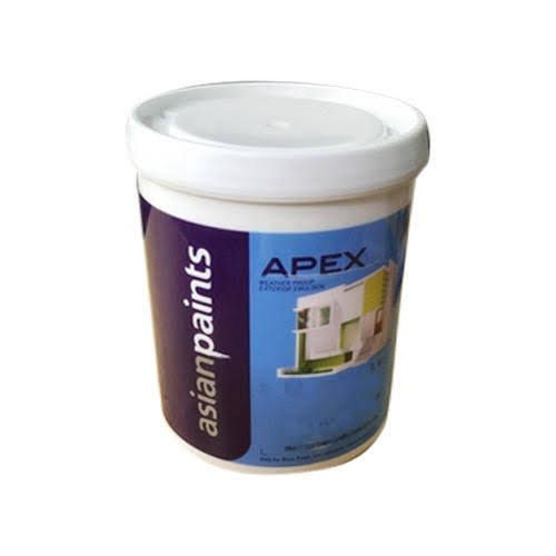High Gloss White Asian Paints Apex Dust Proof Emulsion Paint, For Exterior
