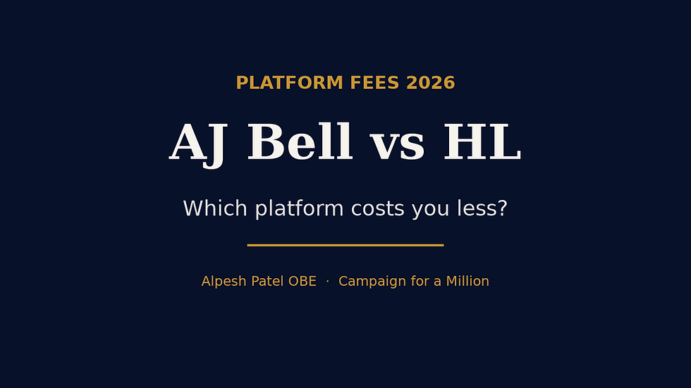 AJ Bell vs Hargreaves Lansdown 2026: Which Platform Costs You Less?