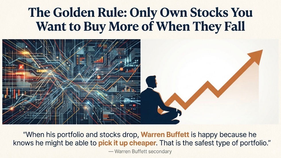 Long-term investing principle showing why quality stocks can be added during market declines