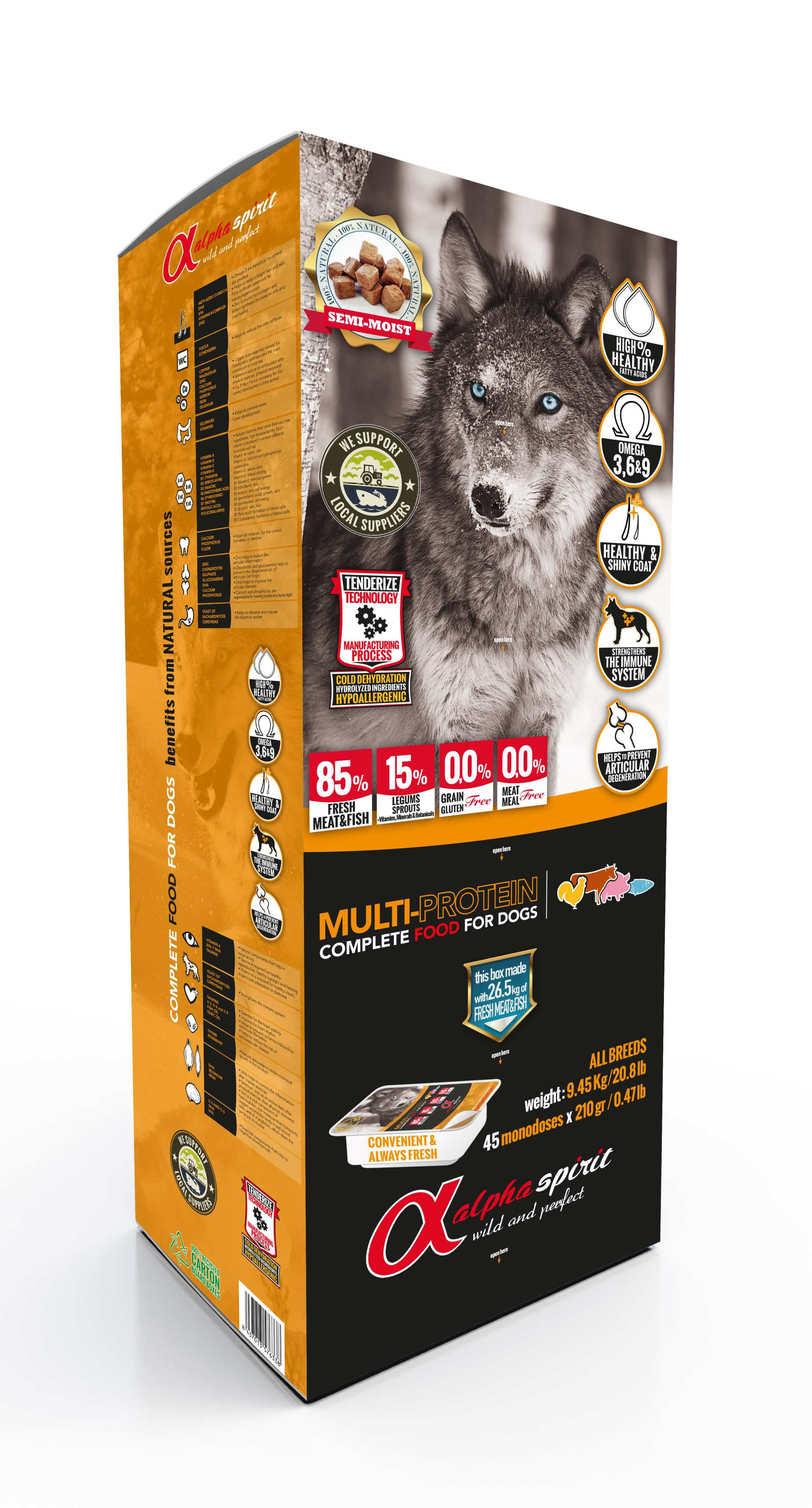 Karma MULTIPROTEINA 9,45 kg sucha, miękka