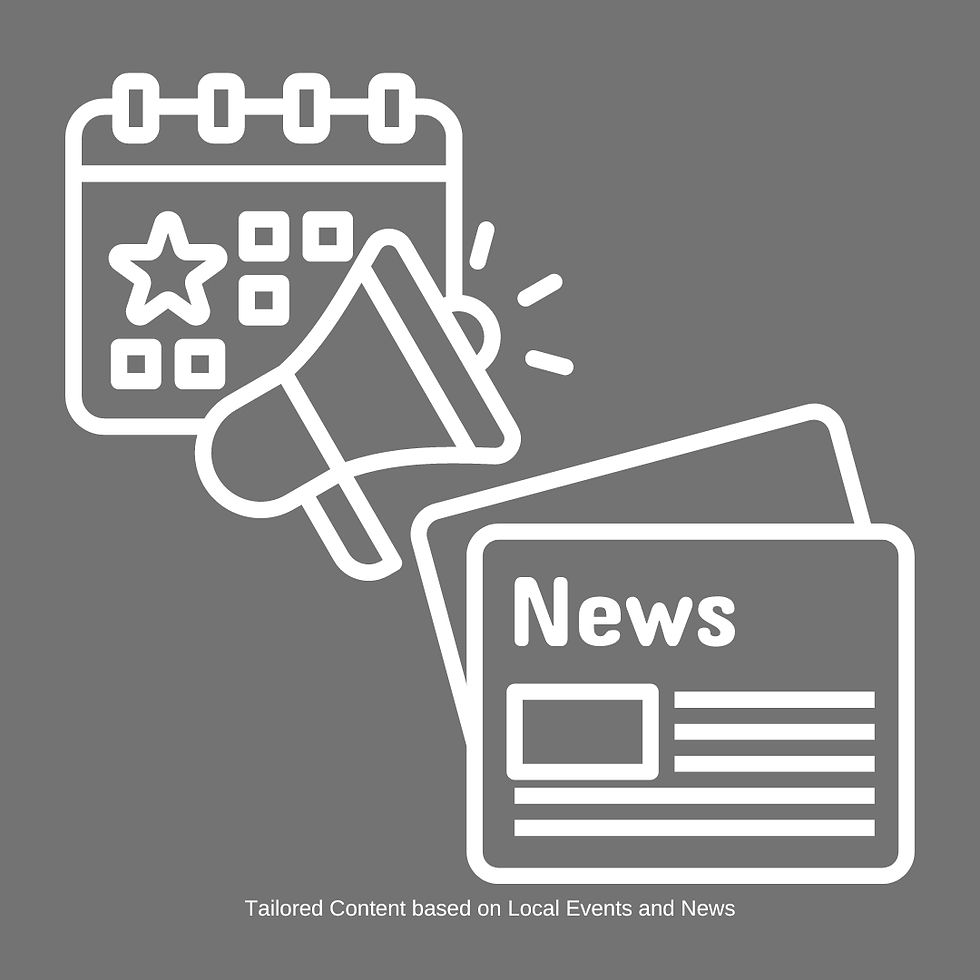 graphic showcasing how tailored content improves local seo