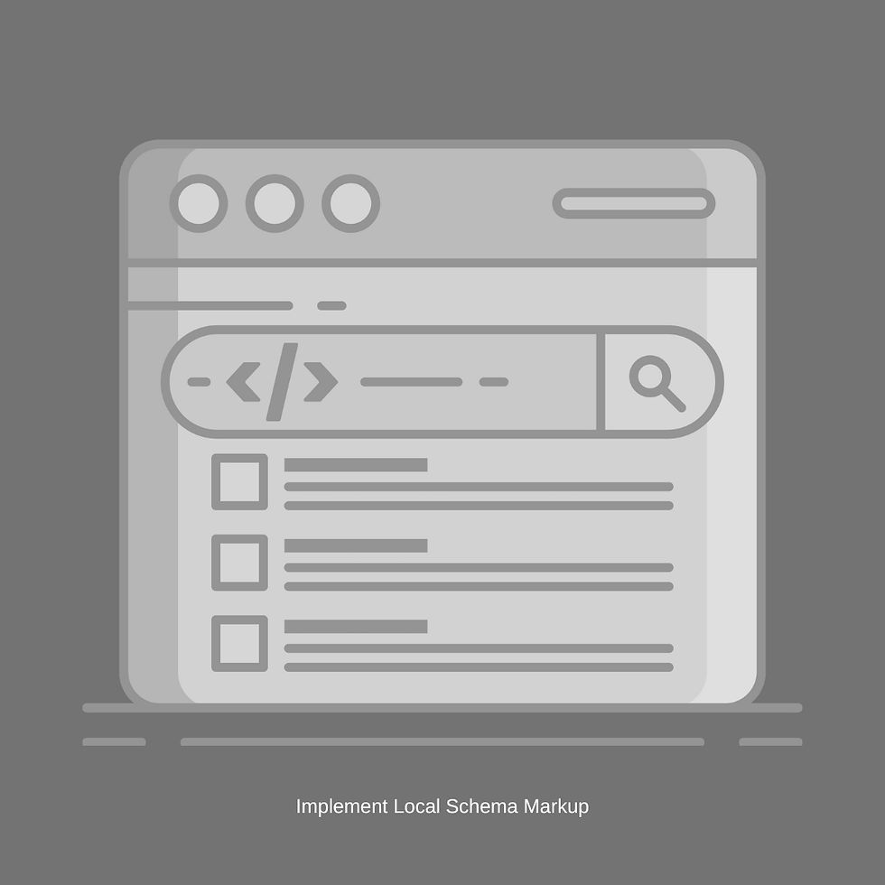 Graphic showcasing how local schema markup can improve local seo