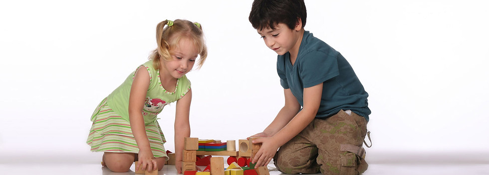 Kids Stacking Blocks