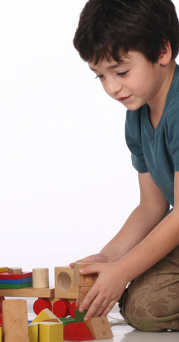 Kids Stacking Blocks