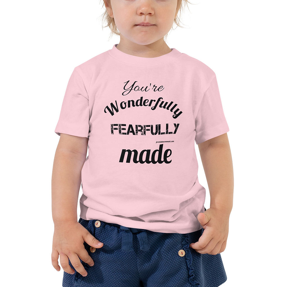 Wonderfully Fearfully Made Toddler Short Sleeve Tee